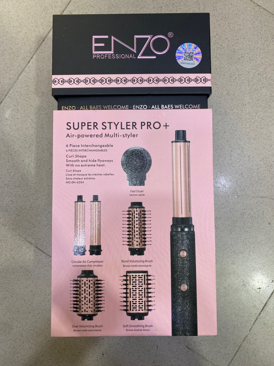 Enzo Multifunctional Brush Hair Dryer Model EN6204 (4) سشوار برس دار چند کاره انزو مدل EN6204