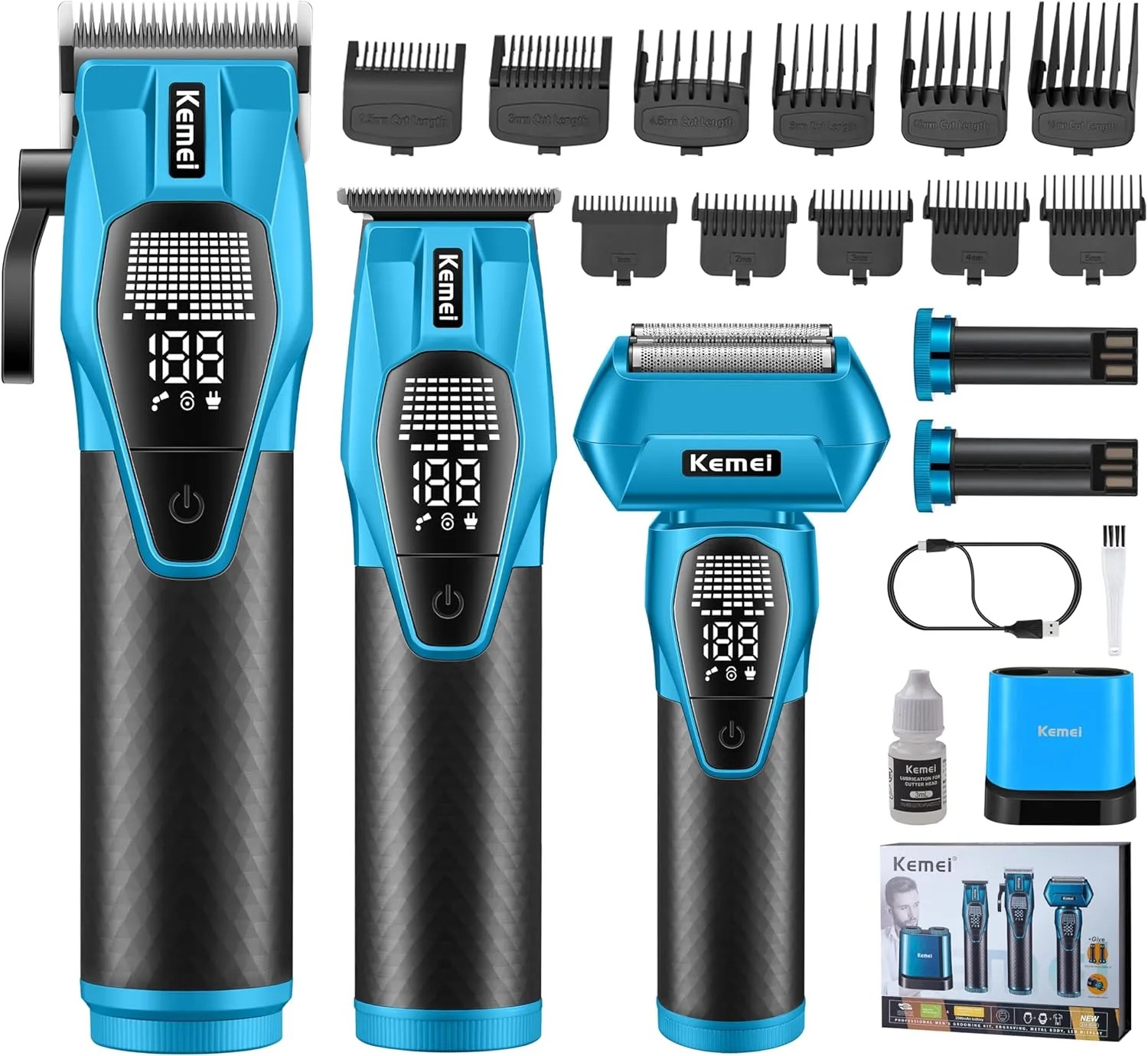 Kemei shaving machine set, model KM8559 (3) ست ماشین اصلاح کیمی مدل KM8559