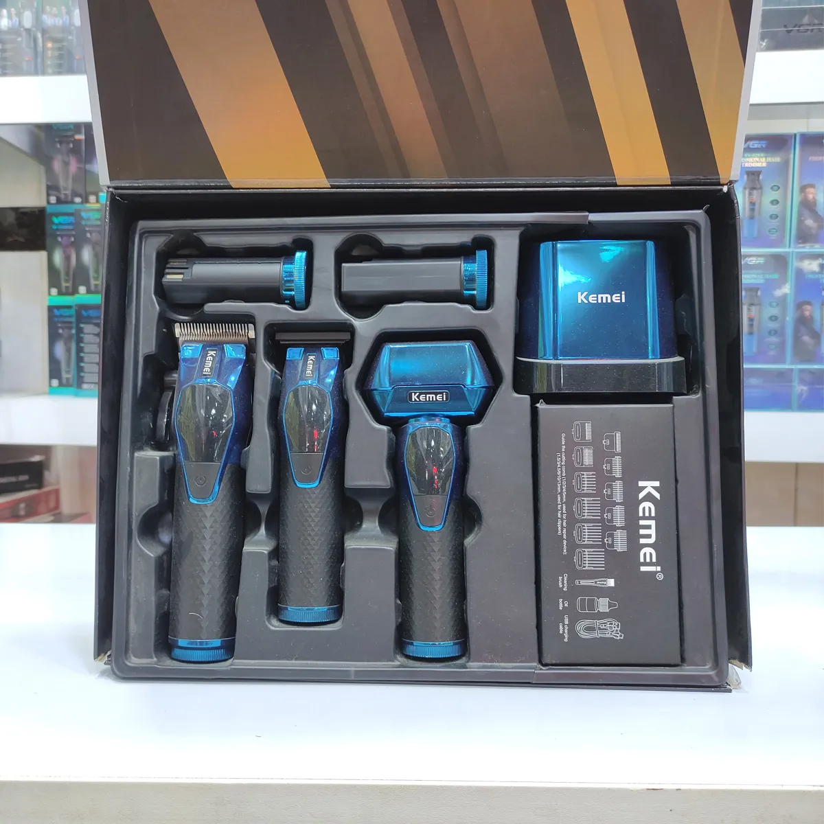 Kemei shaving machine set, model KM8559 (4) ست ماشین اصلاح کیمی مدل KM8559