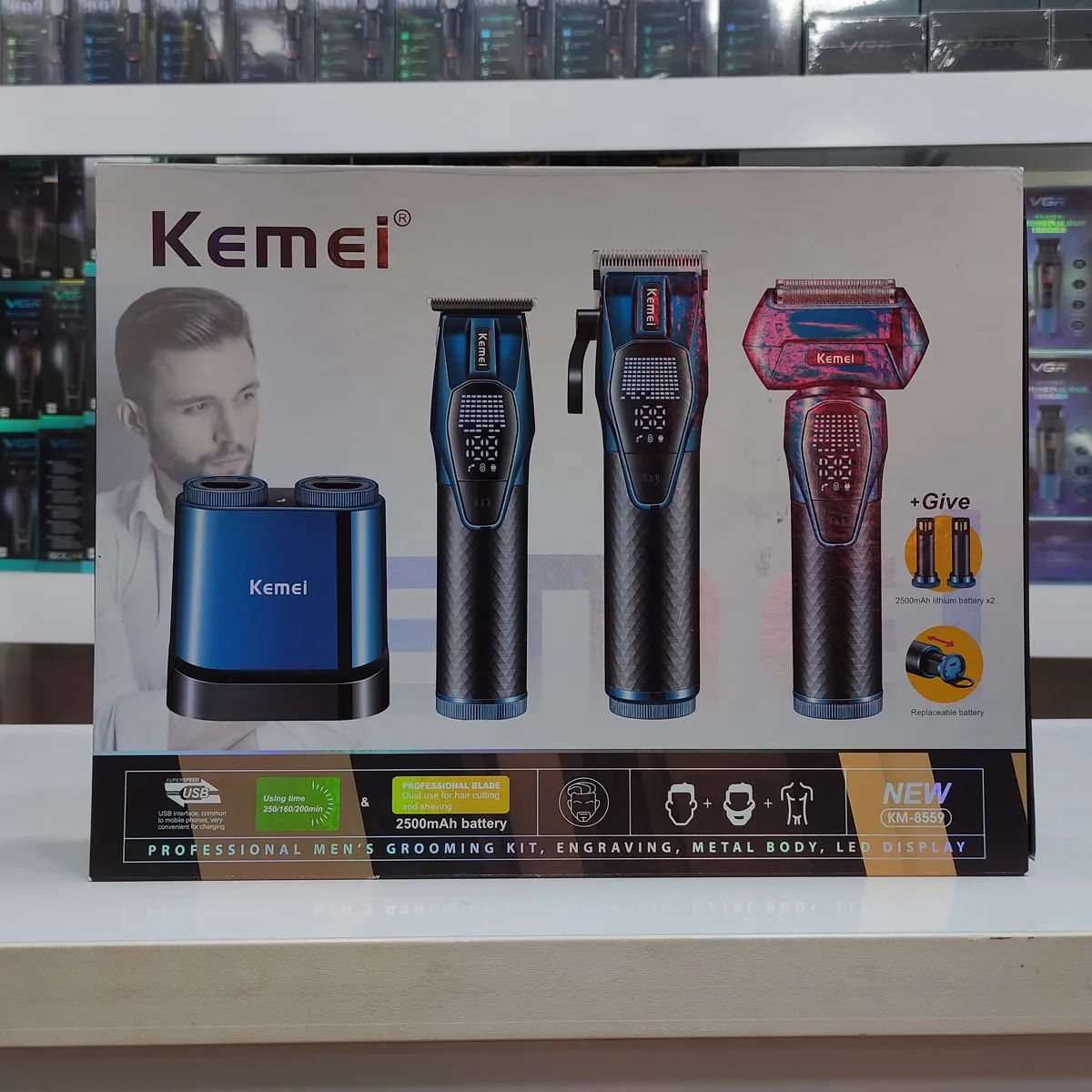 Kemei shaving machine set, model KM8559 (6)