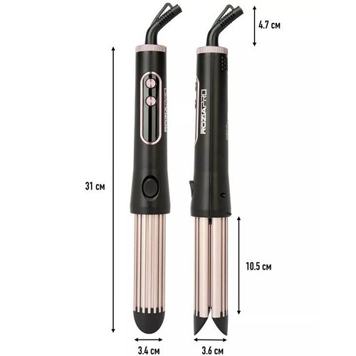 Rosia hair straightener and curler model hr866-