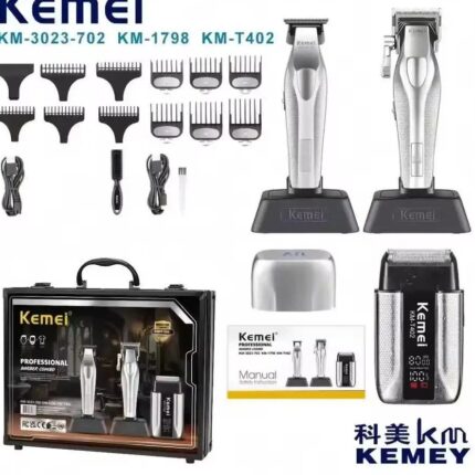 ست ماشین اصلاح کیمی مدل KEMEI S3 KM-3023 KM-1798 KM-T402